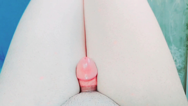 Kitty_Cross: 귀여운 자지를 삼키는 부드러운 다리의 두꺼운 허벅지로 핸즈프리 사정 2회