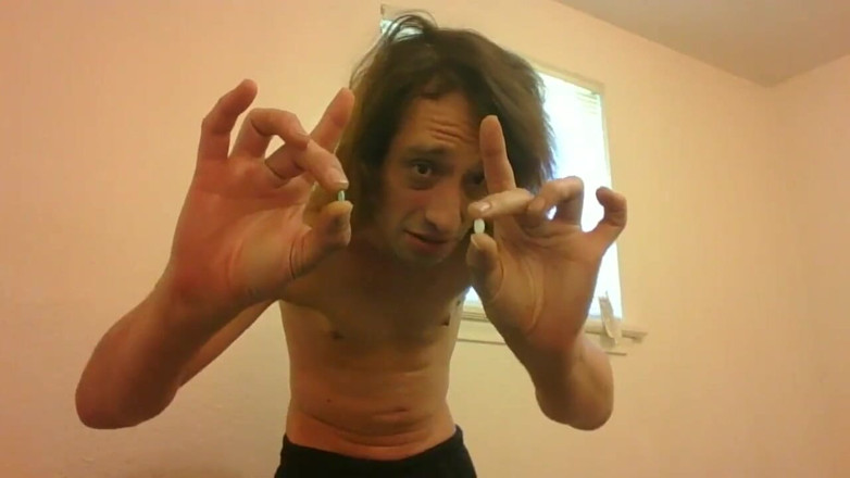 LilTaste: Topless Transgirl Taking Hormone Replacement Pills; Almost a Year on...