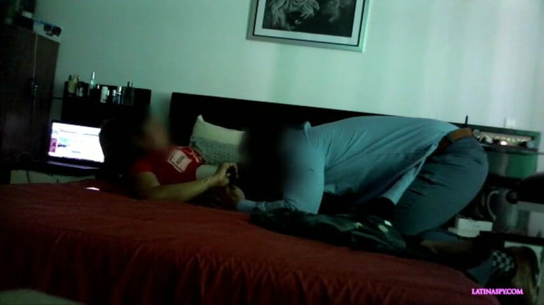 Latinaspy: Unfaithful Stepmommy gets fuck in the bedroom