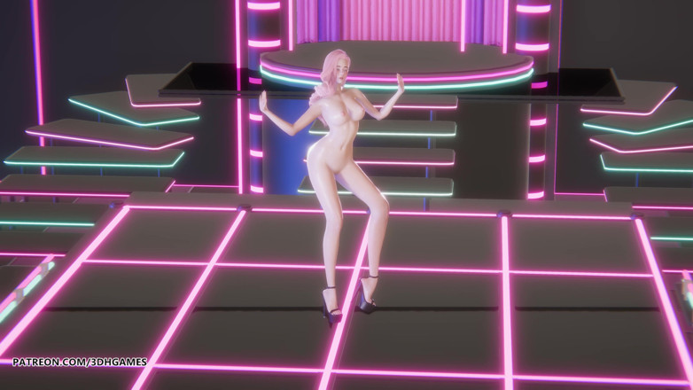 3D-Hentai Games: [MMD] KARA - АМУР Seraphine Сексуальний стриптиз 4k Ліга Легенд kda корейський танець