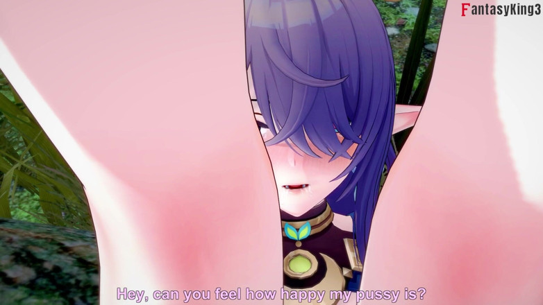 Fantasy king: Seks panas Ahegao Lauma di dalam hutan - Impak Genshin