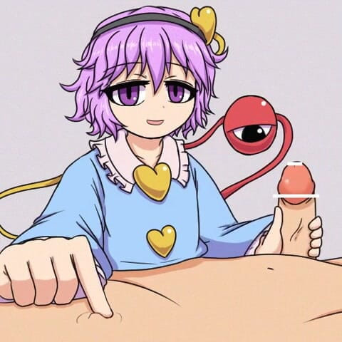 Velvixian_2D: Satori Komeiji dokucza ci - seksowna ręczna robota