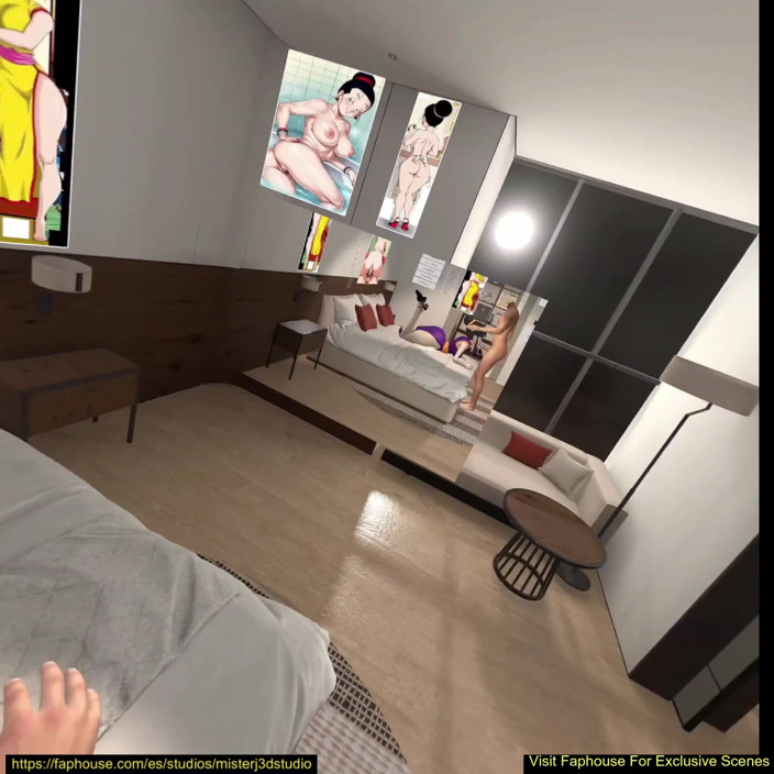 Misterj 3d Studio: Chi-chi infidèle dans un motel avec un inconnu en POV