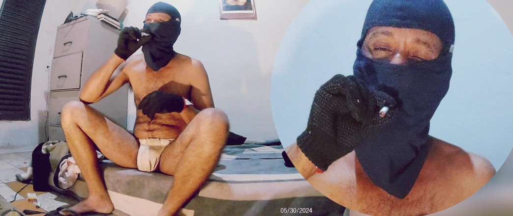 Stink HairyMale: Cum en Jockstrap