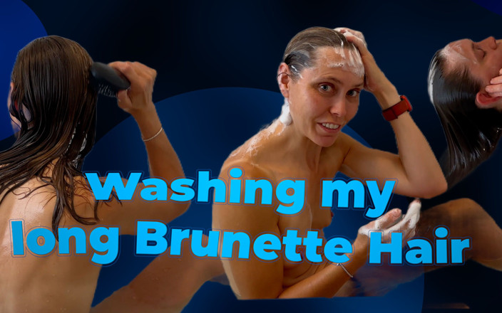 Wamgirlx: Sexy brünette haarwäsche!