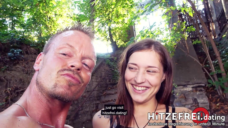 Hitzefrei: Outdoor fuck! Teen Mina's pussy eats a creampie!