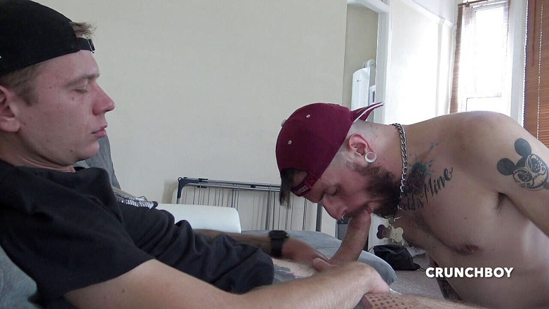 Raw French Bad boys: Oscar Wood futut fără prezervativ de Kan Joras
