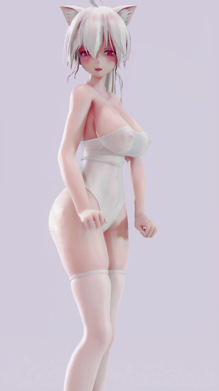 MikuMotion: Sistar - agite las medias blancas; Traje; Striptease; Tetona; Piernas largas
