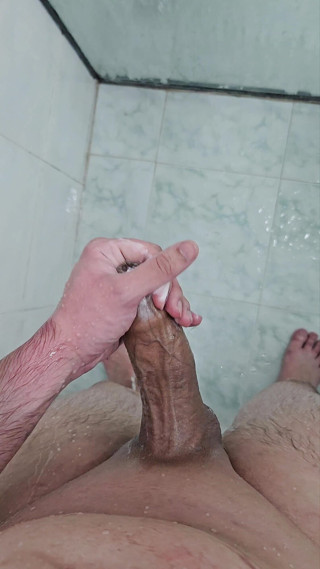 Lkdick8: シャワーで石鹸でオナニーと兼2