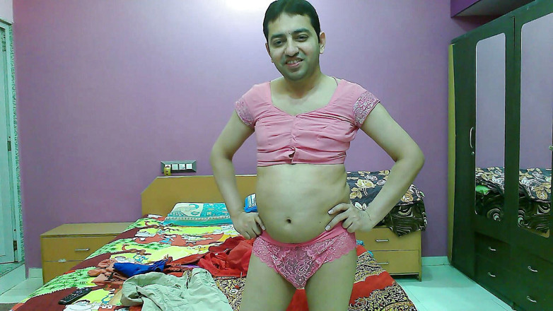 Cute & Nude Crossdresser: Fofa rosa princesa maricas crossdresser femboy Sweet Lollipop em um...