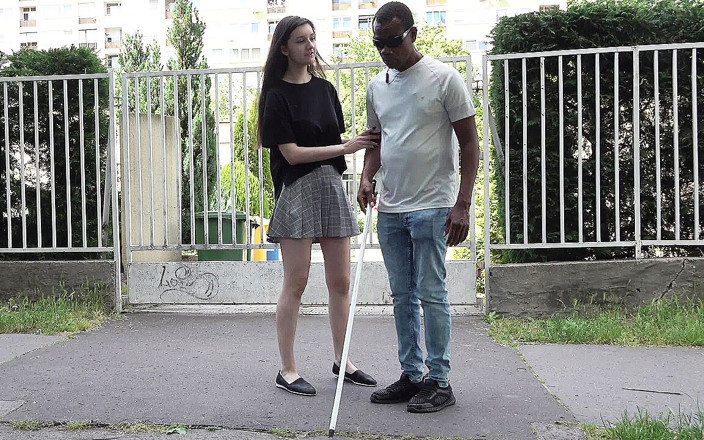 Only Taboo: Día de suerte para falso ciego, gran polla negra, abuelo