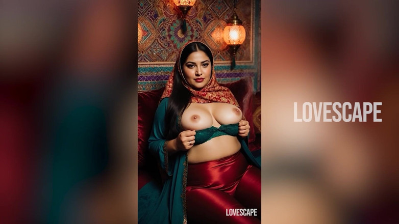 Lovescape: Арабська принцеса відтрахана дико - закінчується липким камшотом на обличчя