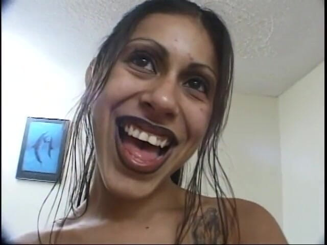 Hot Sex Party: Lovely butt Latin chick gets hardcore fucked with two juicy...