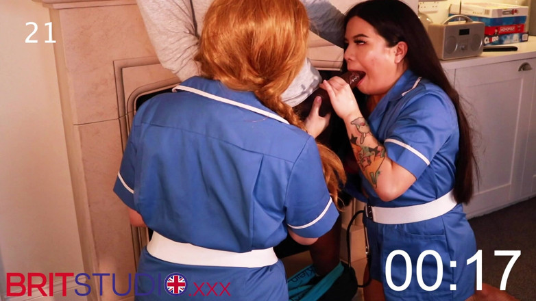 Brit Studio: Compilation d'éjaculations - les infirmières britanniques font de leur mieux