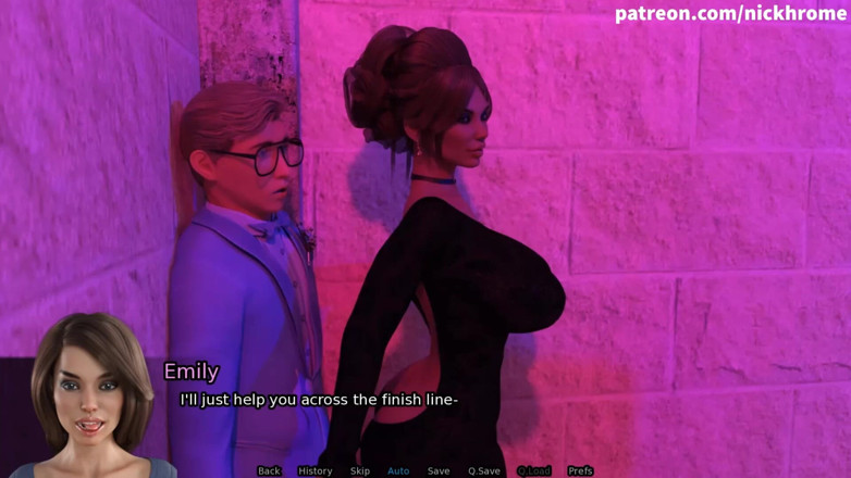 Visual Novels: Sexbot 63 - klaarkomen op de rug van de leraar op het...