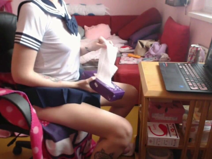 Cuteblonde666: कॉलेज गर्ल हस्तमैथुन करती है और वेबकैम पर वीर्य निकालती है बड़ी भगनासा चूत