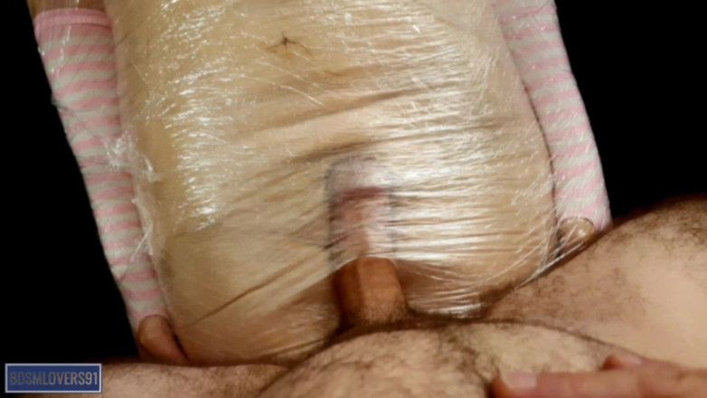 Bdsmlovers91: Муміфікація і трах поліетиленової плівки - кольорова версія