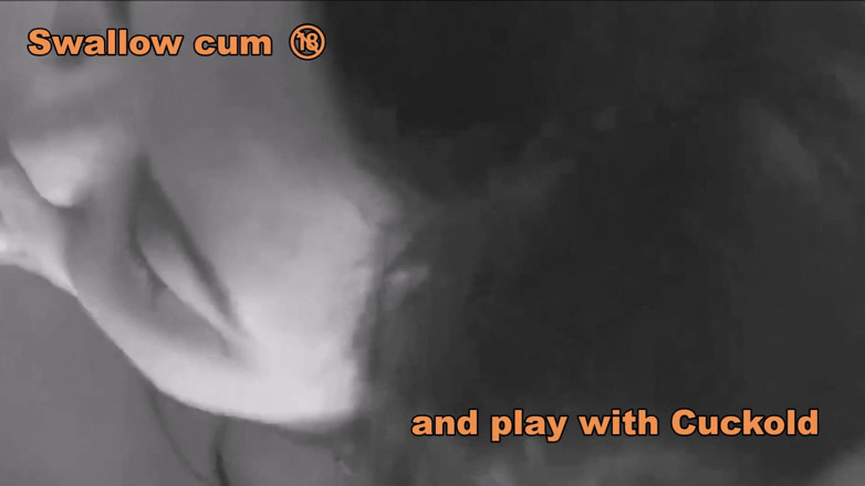 Cuckoby: Avalage de sperme devant le cocu