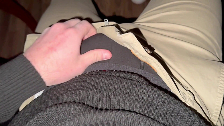 PhantomGentX: German Voice Horny After Work Black Boxer Down Fat Glans...