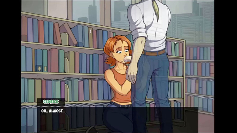 Cartoon Play: 魔女狩りパート24 - 図書館で吸う
