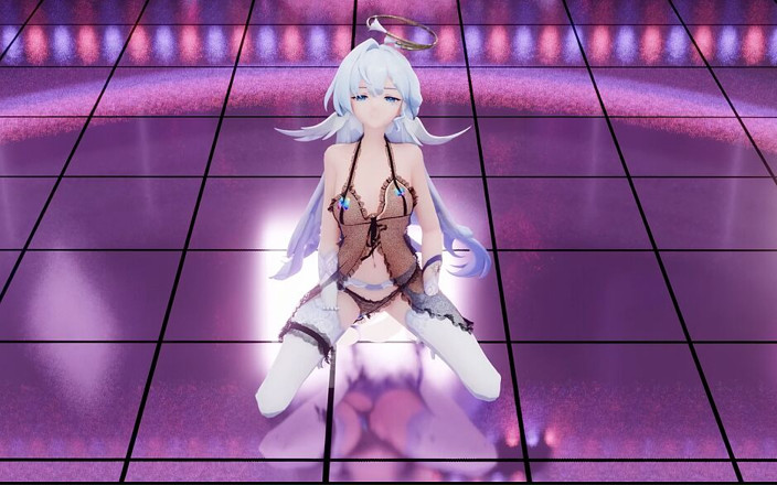 MikuMotion: Mockingbird - Something Black Exposed Lingerie Thong Sân khấu Biểu diễn...