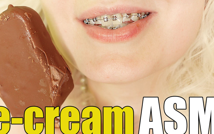 Arya Grander: Comida fetiche helado video ASMR