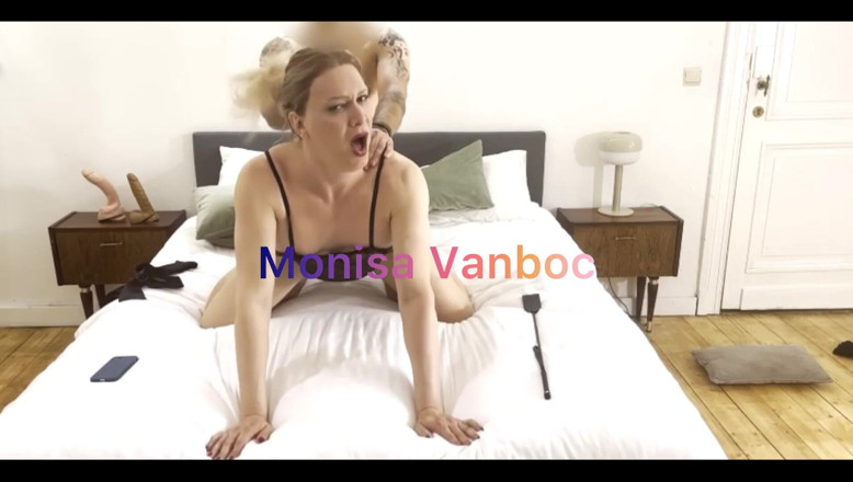 Monisa Vanboc: Hollandalı domaltarak prezervatifsiz sert sikiliyor