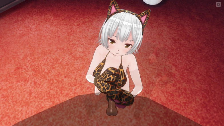 H3DC: 3D-hentai-neko-mädchen streichelt deinen schwanz mit ihren paws