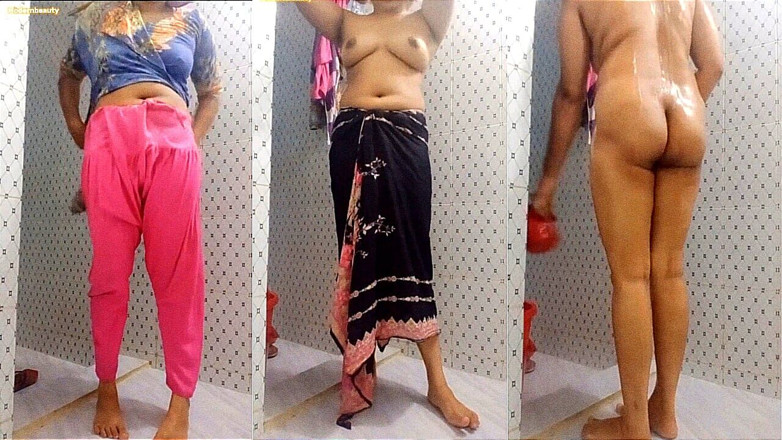 ModernBeauty: बांग्लादेशी लड़की आखी का शॉवर दृश्य। मैं अपने बाथरूम में नहा रही हूं और आपके लिए वीडियो बना रही हूं