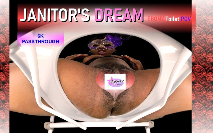 Ebony VR solos virtual reality adult films: Zeladores Sonho Vol. 2 - Ébano Banheiro POV Anal
