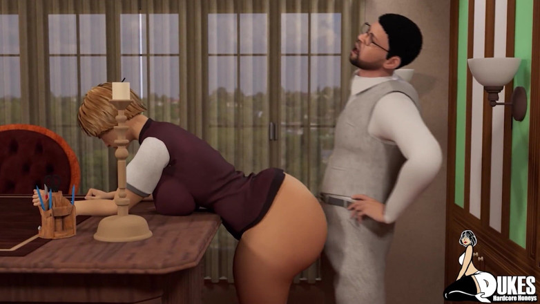 Dukes Hardcore Honeys: Orta yaşlı seksi kadın büyük zenci yarağı tarafından ağzı tıkanıyor...
