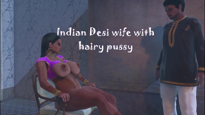 Denis animation: Indian desi hairy wife with big boobs