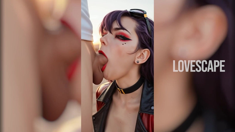 Lovescape: 파일럿 다운과 자지 깊은 : 사막 구조는 야만적 인 섹스로 변합니다.