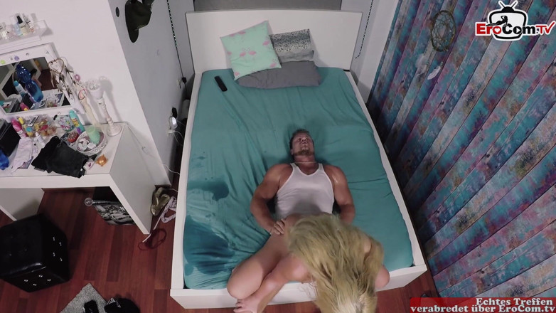 EroCom: Blonde German Young Stepdaughter Teen Rides Cock