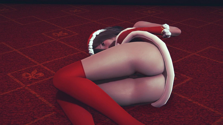 Waifu club 3D: Kız Noel'de senin için mastürbasyon yapıyor