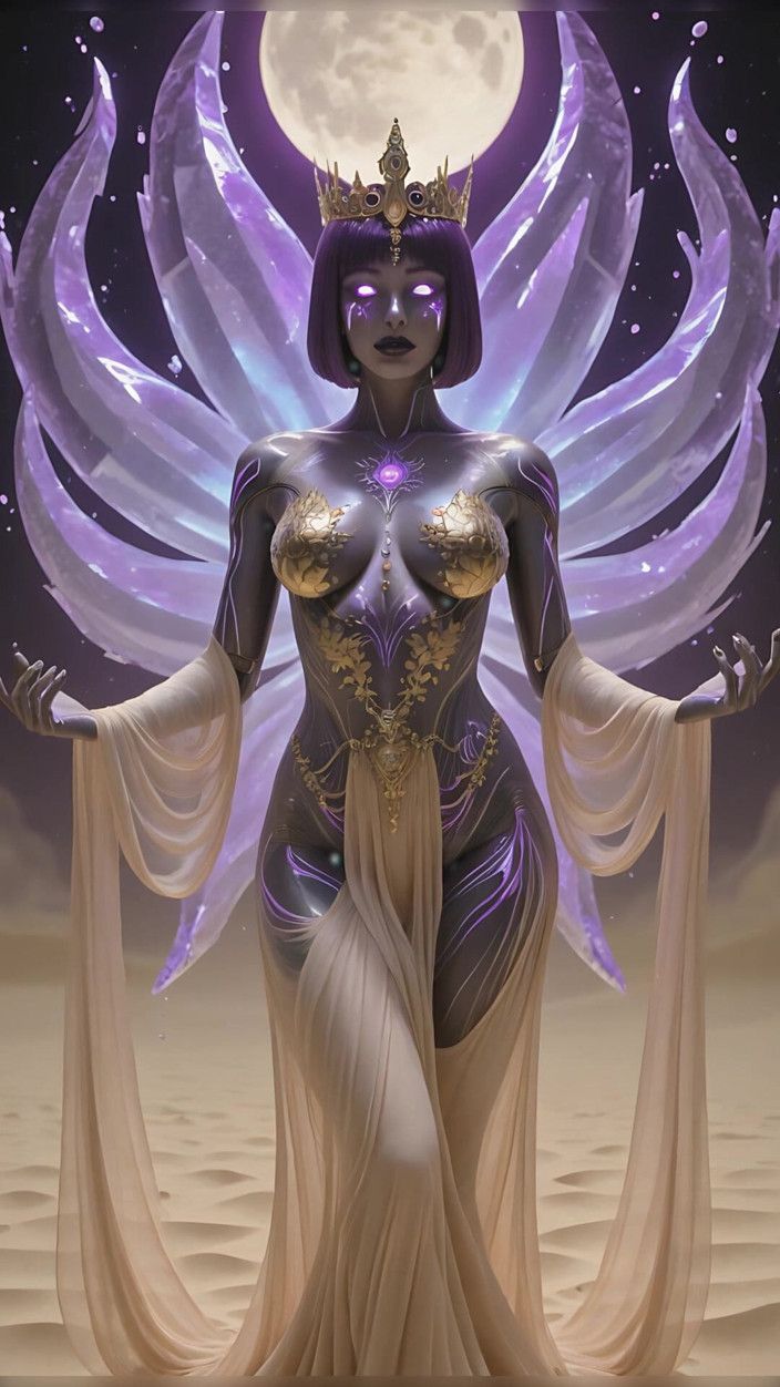 LustRender: Lustrender maan heks Sor radius diavoorstelling - ethereal star temple radiance