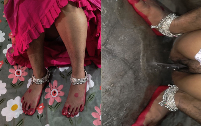 Happyhome: Une belle bhabhi pisse sa chatte complète, vidéo en gros...