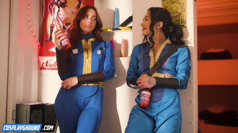 Cosplayground: Sage Hunter faz Audrey Reid gozar em um bunker fallout -...