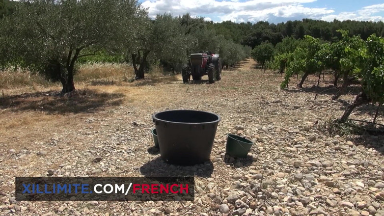 French girls at work: Sexo anal en los viñedos con la tetona Rose Valérie