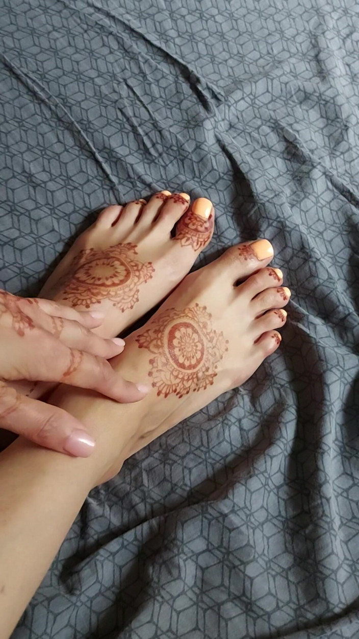 GinnaGg: Mehendi Tatto fetiche de pie