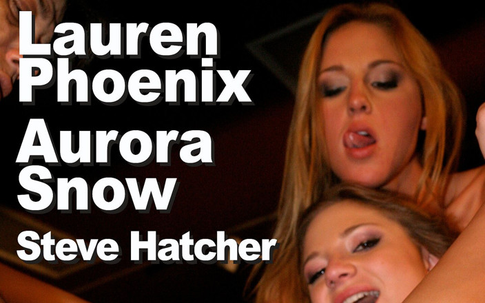 Edge Interactive Publishing: Aurora Snow и Lauren Phoenix и Steve Hatcher BGG трахаются в анал, а2опм, камшоты на лицо