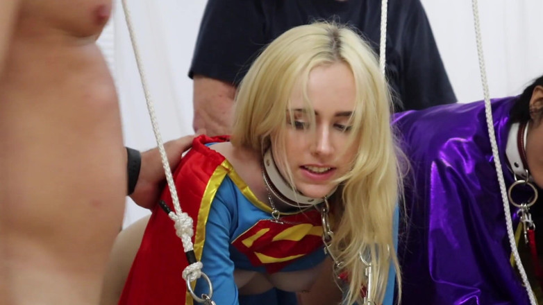 Azure Sky Films: Candy white viva athena supergirl solo 1-3 бондаж раком у позі наїзниці, мінет, глибокий заглот, оральний секс, камшот на обличчя