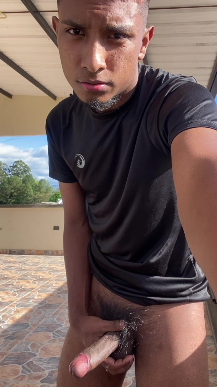 Andy garces xx: Masturbação em um Terraço