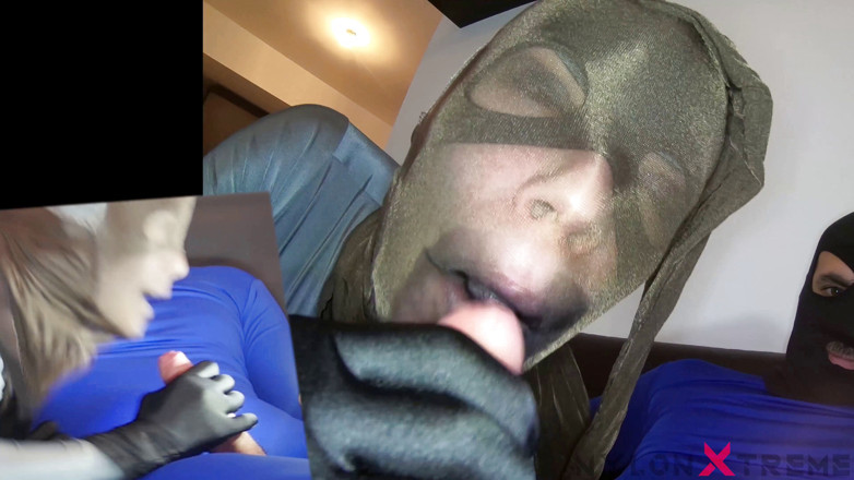 Nylon Xtreme: Katy z catwoman Zentai Zrobić obciąganie nylon