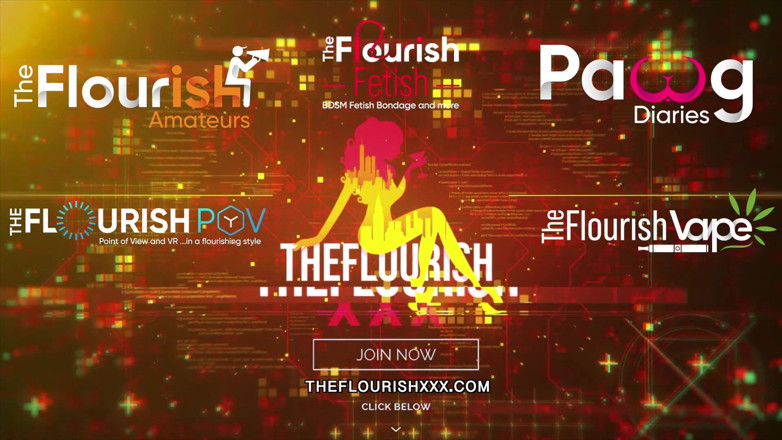 The Flourish XXX: Dziewczyny trójkąt Ray Ray, Penelope Woods i Daisy Diva z...