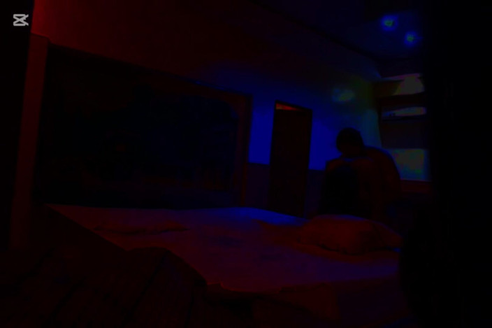 Afrocouple: Hard Fucked in Motel with Red Light Part 3
