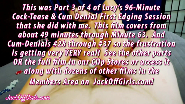 JackOffGirls: Jackoffgirls - ルーシーエクストリームエッジング手コキ足コキPt3拒否#49から#63