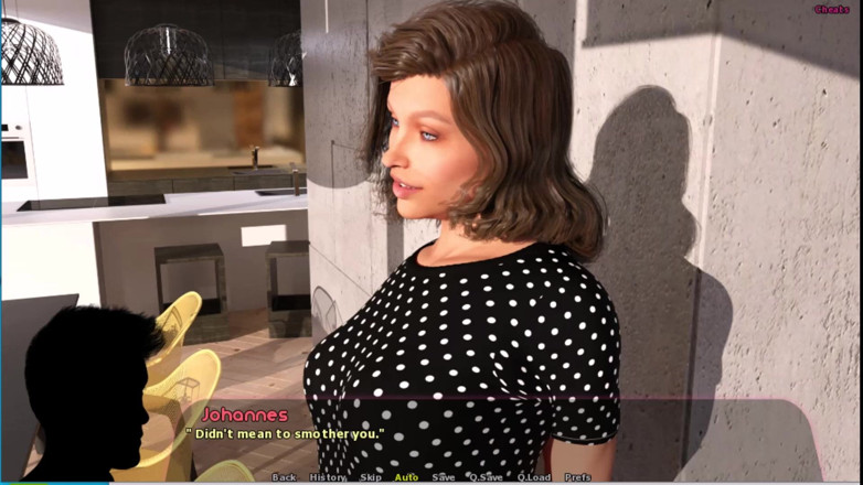 Johannes Gaming: Haley Story #17 - Haley와 Johannes은 아드리아나의 집을 돌보았습니다... 요하네스는 저녁 식사 테이블에서 Haley를 따먹어