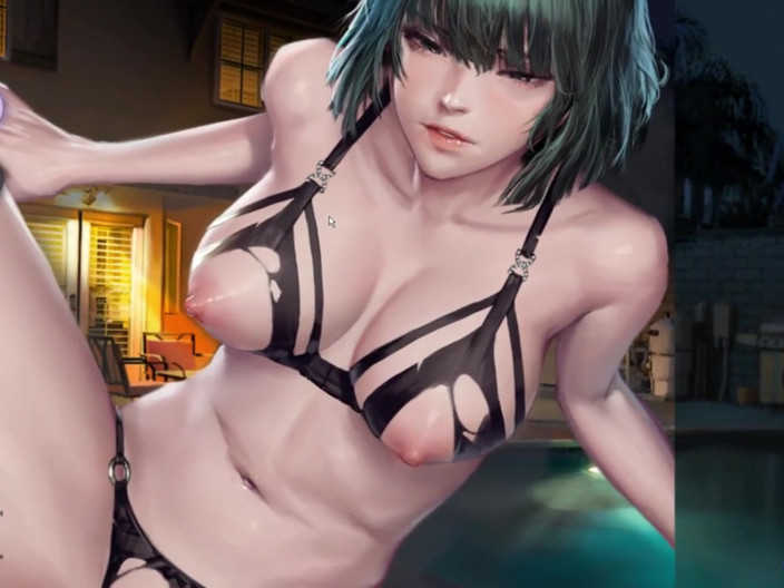 X Hentai: Sexy jovencita en nadar pobre - hentai cg43