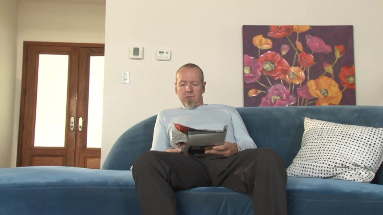 Get Your Fix: Stepdaughter &amp; friend spies on big dick German stepdaddy showering
